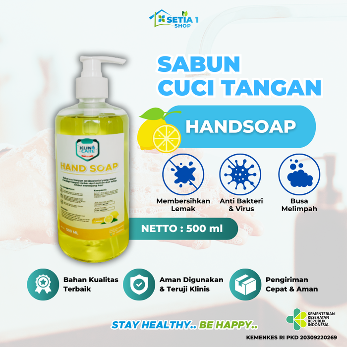 Gambar Sabun Cuci Tangan Hand Soap 500 ml Medical Yellow Lemon Anti Kuman dari setia1.shop Kab. Tangerang Tokopedia