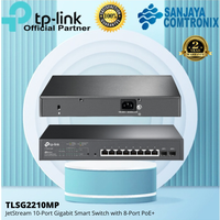 Gambar TP-Link TL-SG2210MP JetStream 10-Port Gigabit Smart Switch 8-Port PoE+ dari SANJAYA COMTRONIX Kota Administrasi Jakarta Pusat 2 Tokopedia