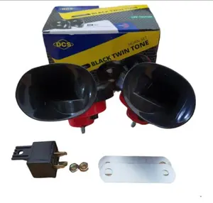 KLAKSON KEONG DCS BLACK TWIN TONE 12V PLUS RELAY - Dinasti Audio