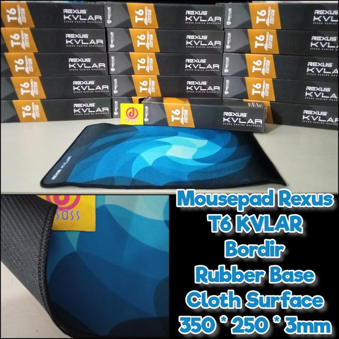 Gambar Mousepad REXUS T6 KVLAR Speed Edition M Bordir - Disass dari Disass Jogja Kota Yogyakarta Tokopedia