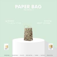 Gambar Tas Kertas Kraft Ringan Kecil Belanja Hadiah Kado 11 x 6,5 x 17 dari Rahmah Tas Kertas dan Kemasan Kab. Sleman 1 Tokopedia
