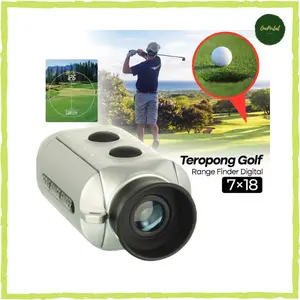 Teropong Rangefinder Golf Range Finder Digital 7x18