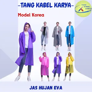 JAS HUJAN EVA PONCO PREMIUM UNISEX DEWASA ANAK TEBAL KOREA PRIA WANITA