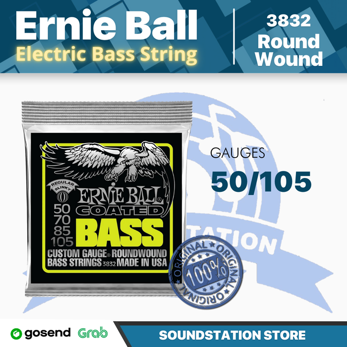 Gambar Ernie Ball 3832 Regular Slinky Coated Electric Bass Strings  50-105 dari SoundStation Store Kota Tangerang Selatan Tokopedia