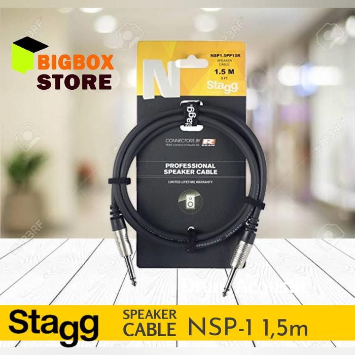 Gambar Stagg NSP-1 / NSP1 Kabel Speaker 1,5m Deluxe dari BigBox store.id Kota Administrasi Jakarta Utara Tokopedia