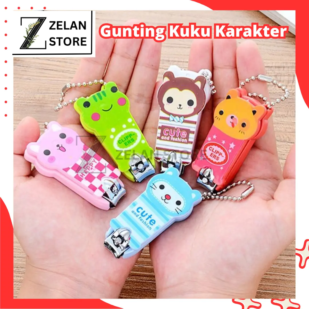 Gunting Kuku Karakter Lucu Pedicure Medicure Souvenir Gantungan Kunci