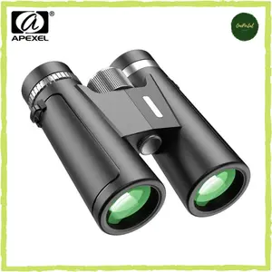 Teropong Binokular Outdoor HD Quality Binoculars Compact Zoom 12x42 Lipat Ringkas dengan Lensa 42mm & Green Film untuk Kegiatan Luar Ruangan