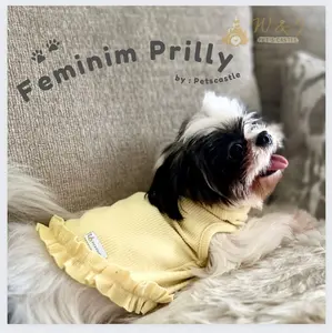 Petscastle Baju hewan anjing kucing Feminim Prilly Knit