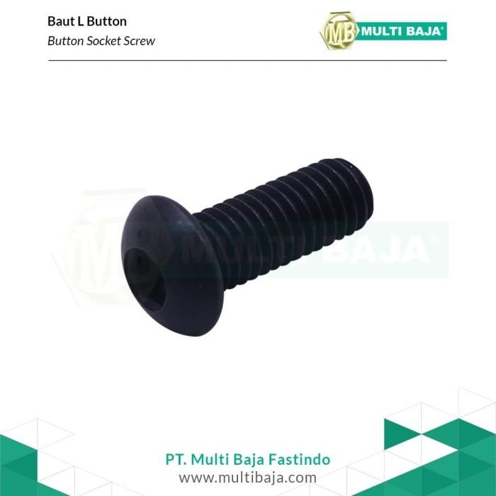 Gambar Baja Button Head L M4 x 8 ( Hitam ) dari Multi Baja Kota Administrasi Jakarta Barat Tokopedia