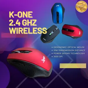 Mouse Wireless K-One 2290 V2 USB 2.4G 1600 DPI