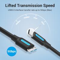 Gambar DT - Vention Kabel Data USB Type C to Am Micro B Harddisk High Speed dari Vention Authorized Store Kota Administrasi Jakarta Barat 5 Tokopedia