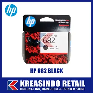 HP 682 Black Tinta / Cartridge Original