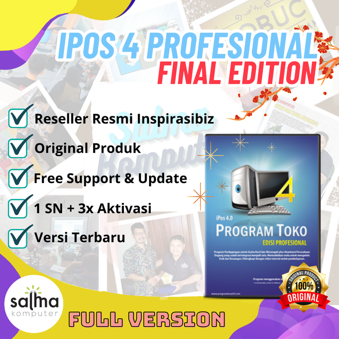 Gambar Program Toko Profesional Ipos 4.0 Original New Version dari Salmakomputer Kota Depok Tokopedia