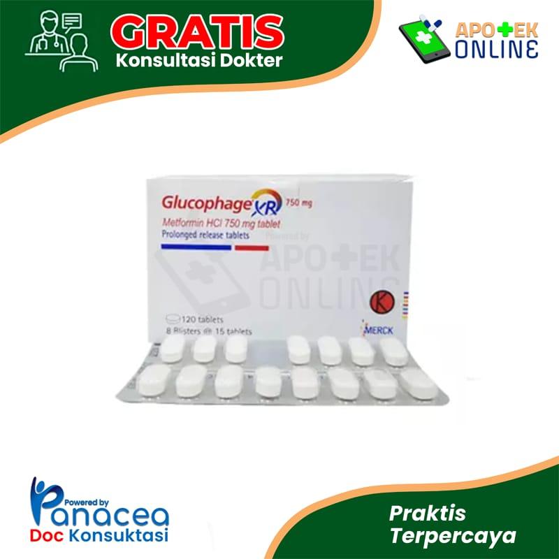 GLUCOPHAGE XR 750 MG BLISTER 15 TABLET