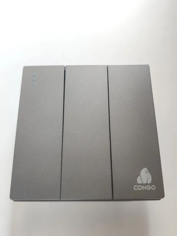 Saklar Hotel Cafe Resto merk Congo Premium Quality C3 Hitam Tembaga 4