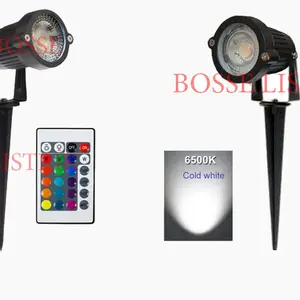Lampu Taman Tancap LED 7w 220v White - Warm white - RGB