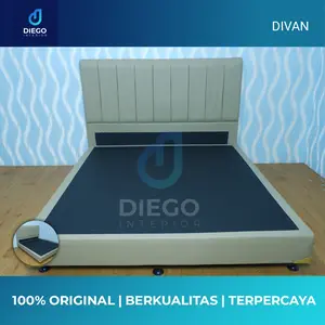 Divan dipan sandaran rangka tempat tidur untuk kasur matras 180
