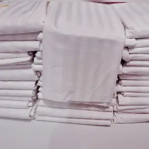 110x200 QUILT COVER ONLY GARIS PUTIH HOTEL /DUVET COVER