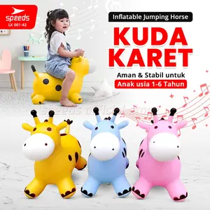 SPEEDS Mainan Kuda Kudaan Karet Rocking Horse Jumping Mainan 001-42