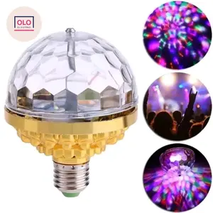 Lampu Disko Putar Full Color Rotating Party Lamp LED Warna Warni E27
