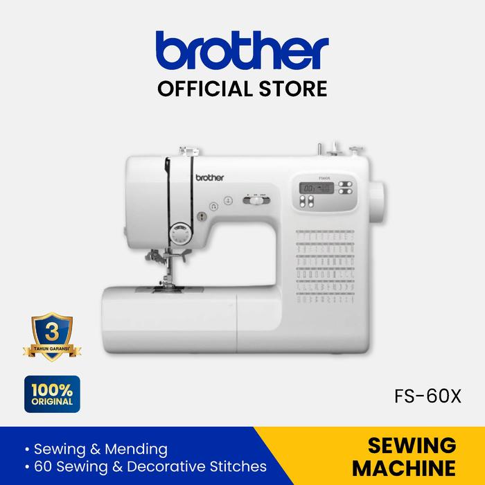 Gambar Brother FS60X Home Computerized Sewing Machine FS-60X / FS 60 dari Brother Indonesia Shop Kota Administrasi Jakarta Pusat Tokopedia