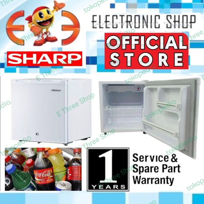 Gambar Sharp SJ 50MB XW - Kulkas Portable - Putih dari E Three Shop Kota Administrasi Jakarta Utara Tokopedia