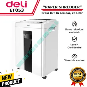 Deli ET053 Mesin Pengancur Kertas / Paper Shredder Deli T053
