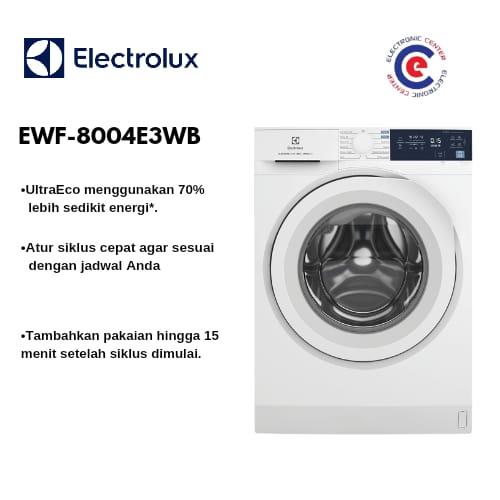 Gambar [Free Instalasi] Mesin cuci Front Loading Electrolux EWF 8004E3WB Stainless dari Electronic Center Store Kota Depok Tokopedia