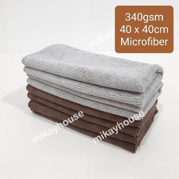 Microfiber Serbaguna 40x40 340gsm Lap Mobil Motor Detailing Car Wash 0