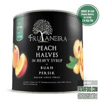 Gambar FRUIT IN CAN - PEACH HALVES IN SYRUP (FRUTANEIRA BRAND) dari fatarfood online shop Kota Denpasar 1 Tokopedia