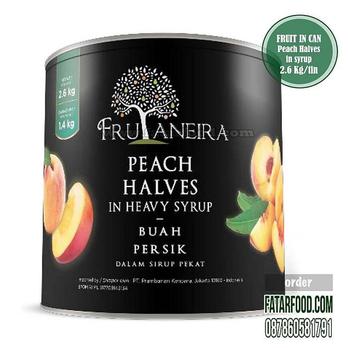 Gambar FRUIT IN CAN - PEACH HALVES IN SYRUP (FRUTANEIRA BRAND) dari fatarfood online shop Kota Denpasar Tokopedia