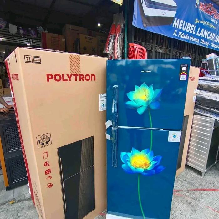 Jual kulkas Polytron 2 pintu kapasitas 210 liter garansi resmi 5 tahun