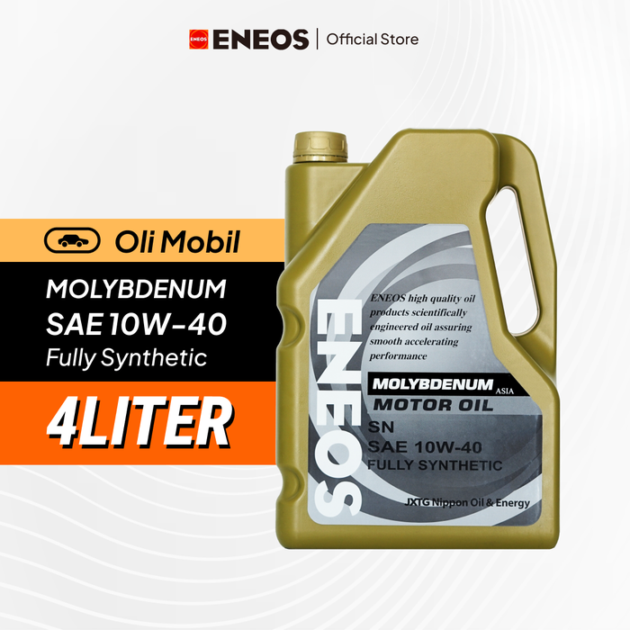 Gambar Oli Mesin Mobil Molybdenum SAE 10W-40 SN Kemasan 4 Liter dari ENEOS Indonesia Kota Depok Tokopedia