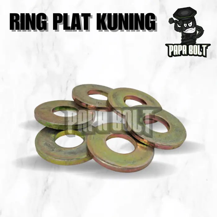 Ring Plat M8 / WP 8x18mm / Washer Plate KUNING 2