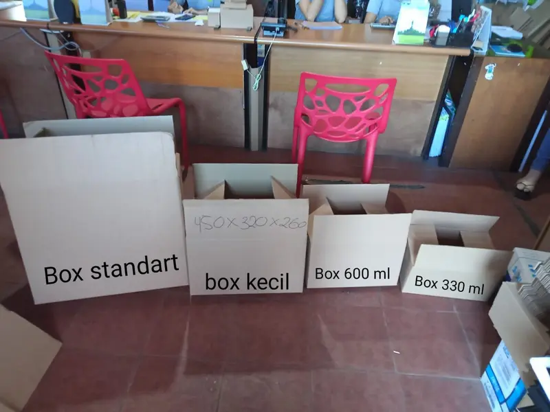 Box 600ml (uk 386x255x230mm) / Kardus/ Corrugated Box 3