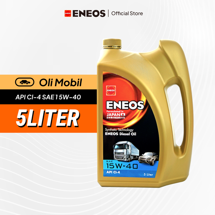 Gambar Oli Mesin Mobil Diesel SAE 15W-40 CI-4 Kemasan 5 Liter dari ENEOS Indonesia Kota Depok Tokopedia