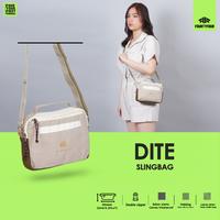 Gambar FOURTYFOUR DITE Tas Selempang Kanvas Waterproof Wanita Premium - Milk Brown dari FOURTYFOUR IDN Kota Administrasi Jakarta Barat 2 Tokopedia