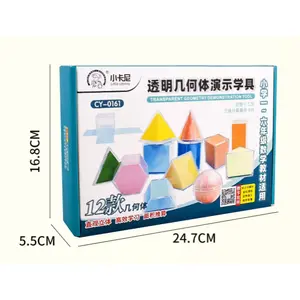 Transparent Geometry Alat Peraga Jaring Bangun Ruang Folding Geometric