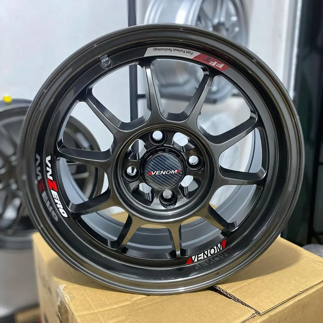 velg mobil r15 VENOM FLOW FORMING velg ring 15 agya brio sigra vios
