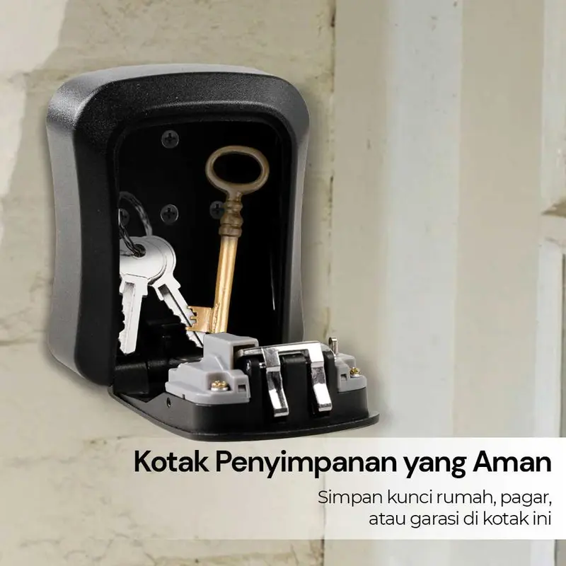 SAFETY BOX KOTAK BRANKAS DINDING PENYIMPANAN KUNCI 4 DIGIT PASSWORD 2