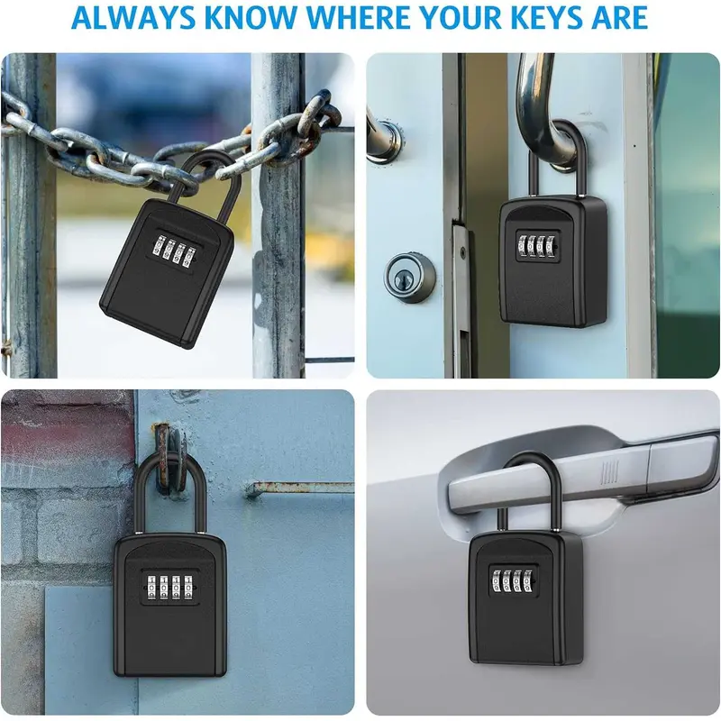 SAFETY BOX KOTAK BRANKAS DINDING PENYIMPANAN KUNCI 4 DIGIT PASSWORD 3