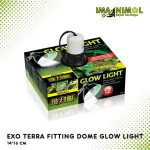 ExoTerra Glow Light Porcelain Clamp Lamp Glow Reflector Small 5.5 inch