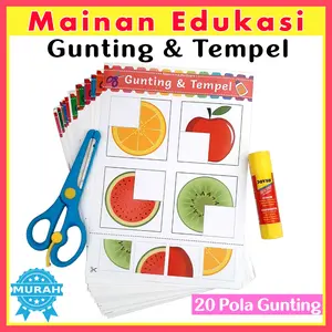 Mainan Edukasi Menggunting dan menempel, Lembar aktivitas Gunting dan