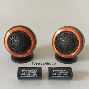 Tweeter soft dome murni Copper Foss Rhodium Fs3 plus Housing dudukan tweeter aluminium audio mobil