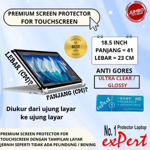 SCREEN PROTECTOR PREMIUM UNTUK LAPTOP TOUCHSCREEN - ULTRA CLEAR