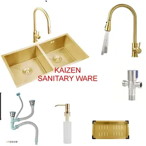 paket kitchen sink 8245 GOLD/bak cuci piring stainless gold 82 x 45 cm