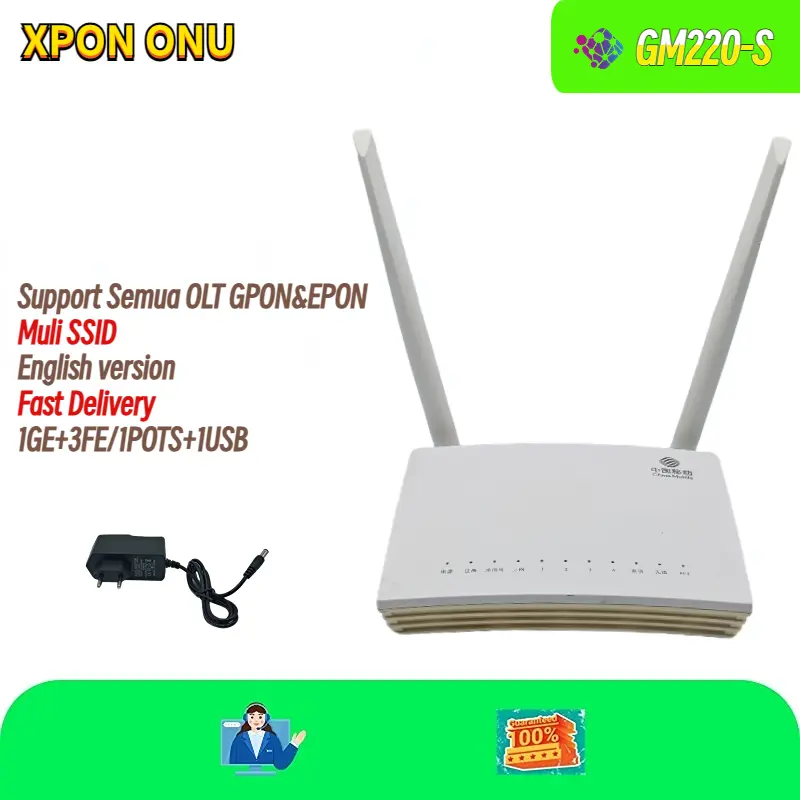 GM220-S XPON EPON GPON ONU 1GE 3FE 0