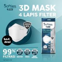 Gambar Softies 3D Surgical Mask isi 5pcs Model KF94 Masker Medis 4ply Filter - Hijau dari bestdeal_NEW Kota Administrasi Jakarta Pusat 1 Tokopedia