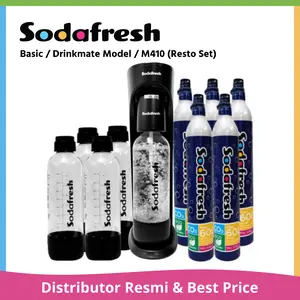 Soda Maker - The Basic (Drinkmate Style) - Resto Set - Black