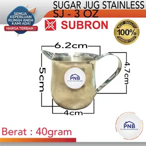 Gelas Gula / Sugar Pot Jug Gula Cair Tempat Susu Cafe 80 ML SUBRON 03